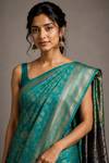 Kethu Kanjivaram Seagreen Saree