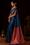 Thulasi Kanjivaram Blue Saree