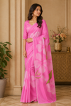 Priyanka Babypink Chiffon Saree