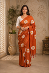Divya Brown Khadi Saree