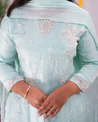 Noor Space Tissue Embroidered 3-Piece Set