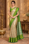 Sadhana Grey Dharmavaram Saree