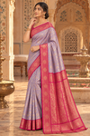 kaasi Purple Dharmavaram Saree