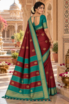 Rekha Darkpurple Kanjivaram Saree