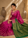 Keerthi Kanjivaram Pink Saree
