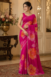 Kareena Pink Chiffon Saree