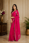 Raasi Red Khadi Saree
