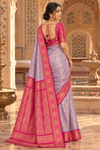 kaasi Purple Dharmavaram Saree