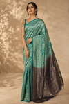 Eswar Kanjivaram Skyblue Saree