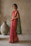 Royce Kanjivaram Red Saree