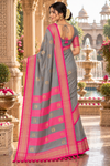 Teena Grey Kanjivaram Saree