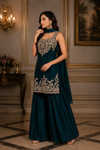 Liva Emerald Green Sharara Set