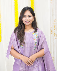 maira Lavender Tissue Co-ord Set 2-Piece