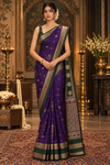 Tarani Darkblue Kanjivaram Saree