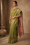 Kamala Kanjivaram Litegreen Saree