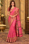 Deepu Pink Kanjivaram Saree