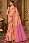 Lily Pink Kanjivaram Saree