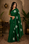 Janani Green Khadi Saree