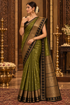 Muntaz Mehendi green Kanjivaram Saree