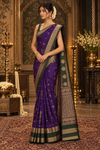 Tarani Darkblue Kanjivaram Saree