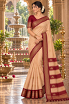 Sridevi Peach Kanjivaram Saree