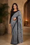 Sana Grey Khadi Saree