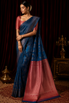 Thulasi Kanjivaram Blue Saree