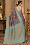 Siri Lavender Kanjivaram Saree