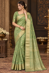 Ramya Pistagreen Kanjivaram Saree