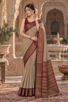 Kajol Grey Kanjivaram Saree