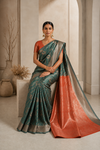 Laxmi Kanjivaram Green Saree
