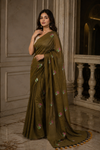 Bindu Mehandi Khadi Saree