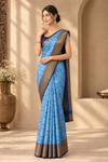 Iris Skyblue Kanjivaram Saree