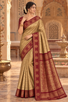 Kushi Mehendi green Dharmavaram Saree