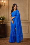 Usha Blue Khadi Saree