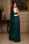 Jessi Green Khadi Saree