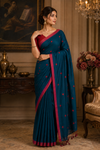 Sana Blue Khadi Saree