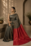 Narmada Kanjivaram Green Saree