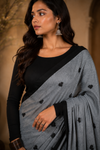 Sana Grey Khadi Saree