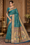 Mani Skyblue Kanjivaram Saree