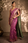 Urmila Kanjivaram Darkpink Saree