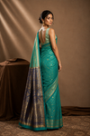 Kriti Kanjivaram Seagreen Saree