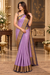 Dahlia Violet Kanjivaram Saree