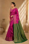 Keerthi Kanjivaram Pink Saree