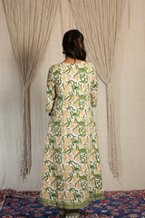 Tulsi Handblock Cotton Kurti &amp; Pant Set laaki