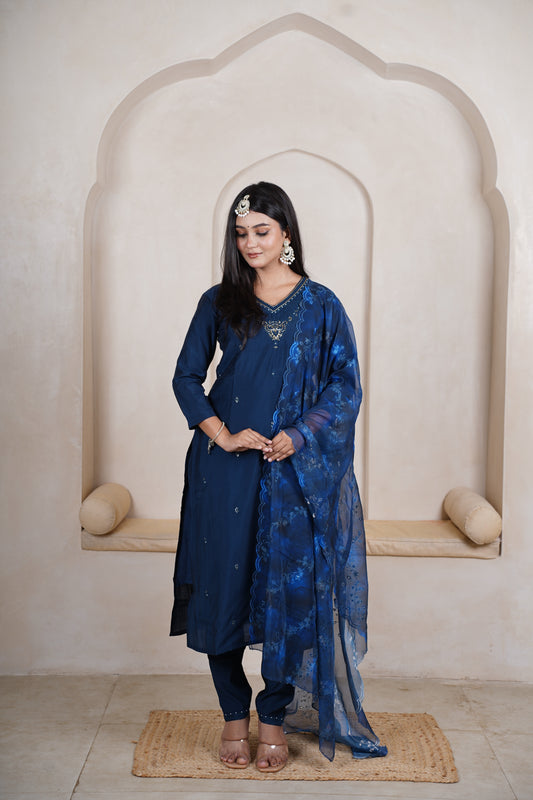 Chandhini Straight Kurta Set - laaki