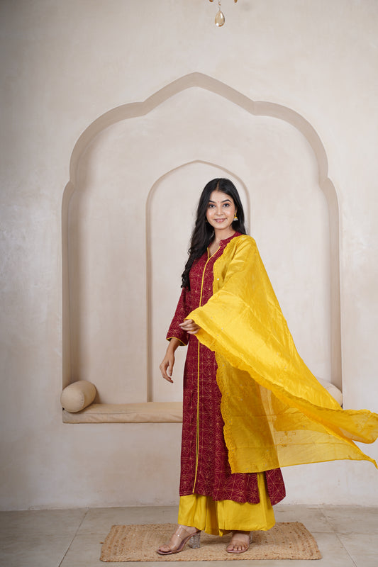 Poongjuzhali Straight kurti set - laaki