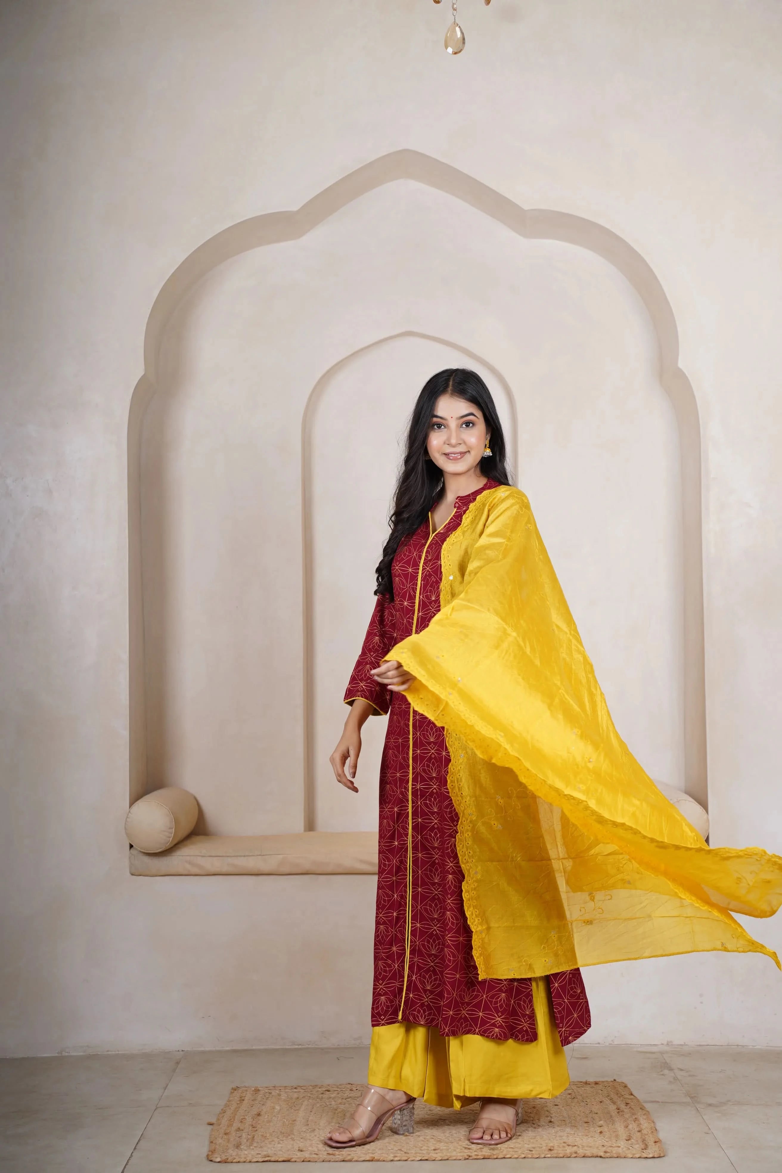 Poongjuzhali Straight Kurti Set