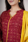 Poongjuzhali Straight Kurti Set