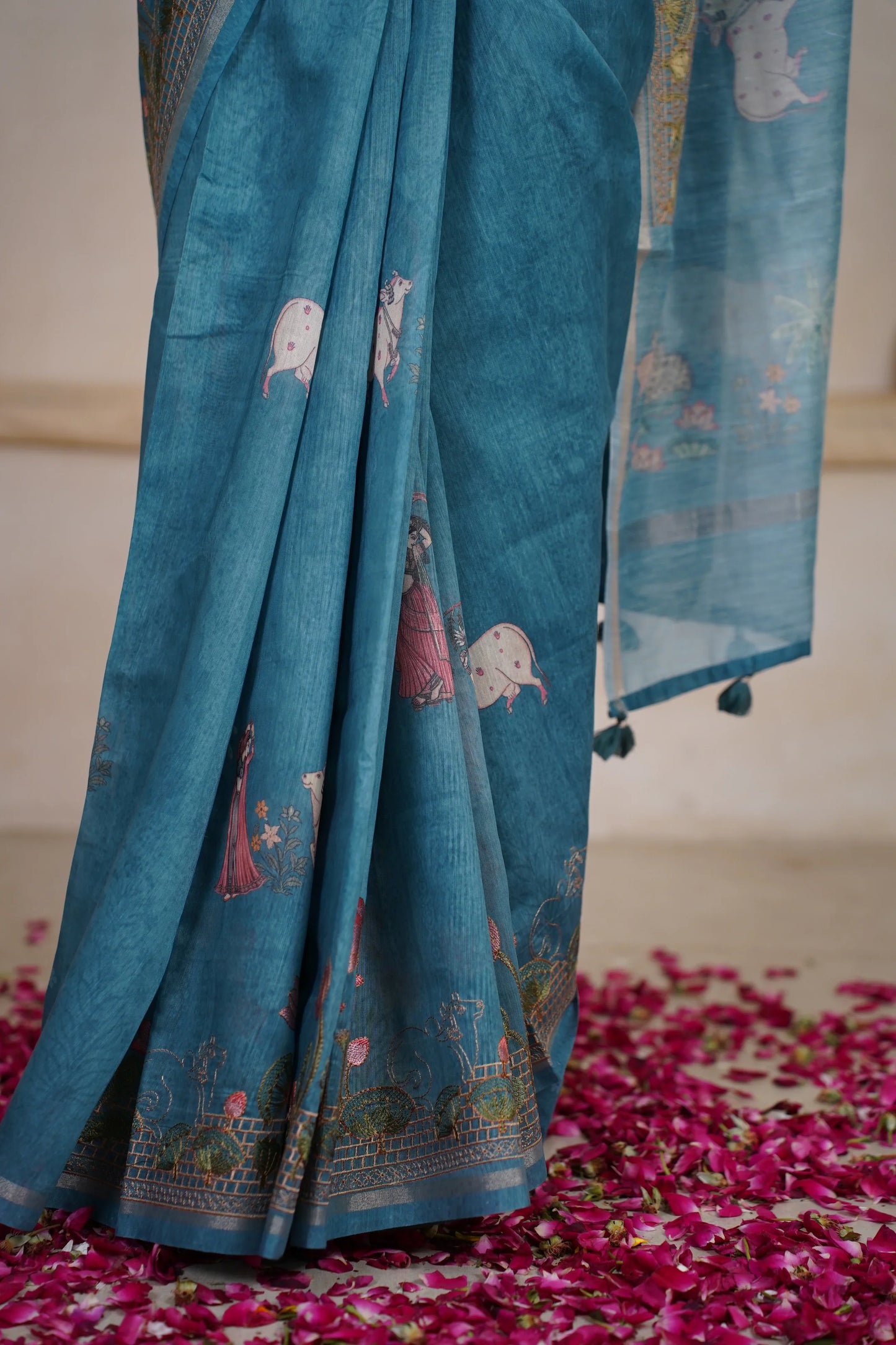 Skandamata chanderi saree - laaki